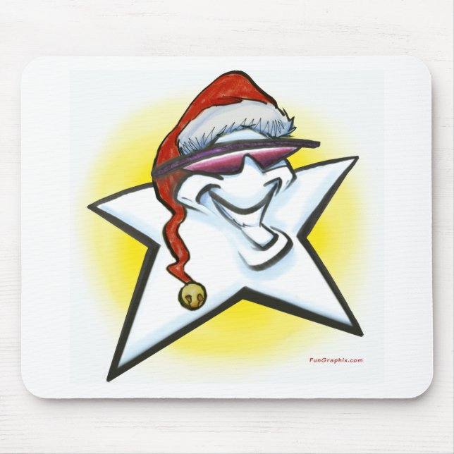 Tapis De Souris Étoile de Noël (Devant)
