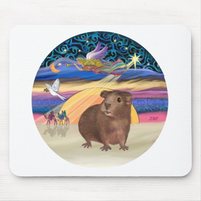 Tapis De Souris Étoile de Noël - Cobaye 3 (Devant)
