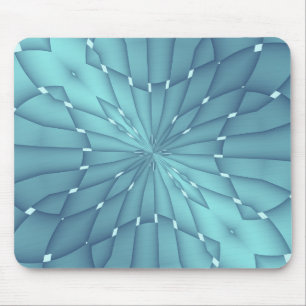 Tapis De Souris Étoile métallique bleue et turquoise