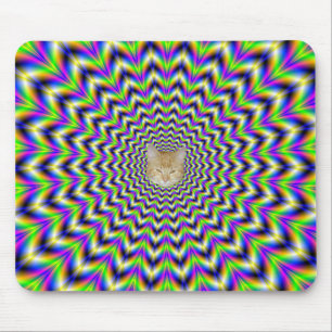 Tapis De Souris Etoile mousepad en bleu rose jaune et vert