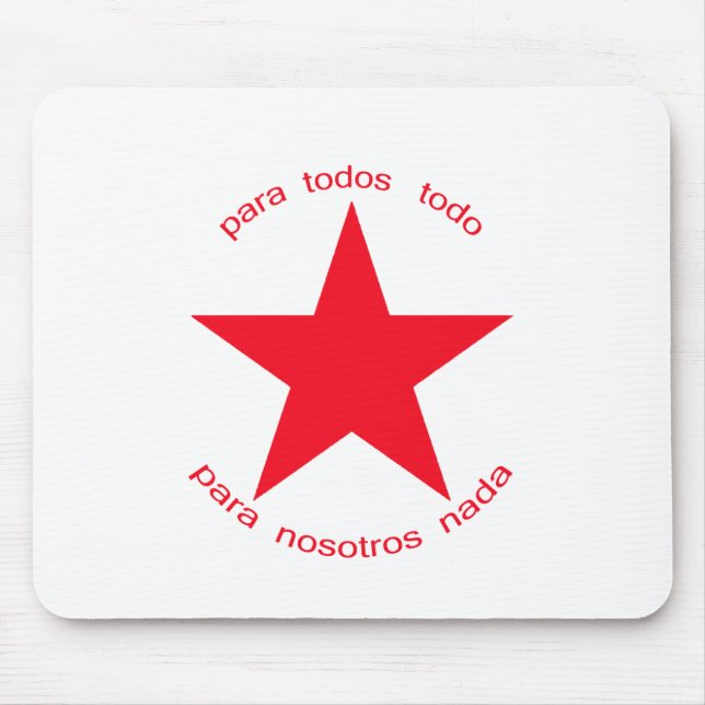 Tapis De Souris Étoile rouge Zapatista (Devant)