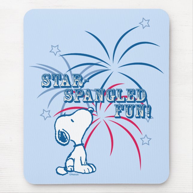 Tapis De Souris Étoile Snoopy Fun Spangé (Devant)