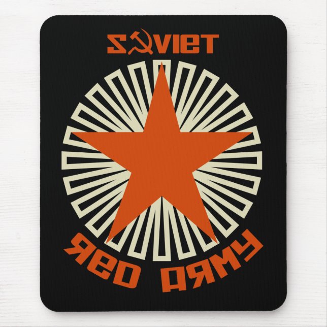 Tapis De Souris Étoile soviétique d'armée rouge (Devant)