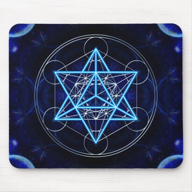 Tapis De Souris Étoile Tétraèdre de Metatron (Devant)