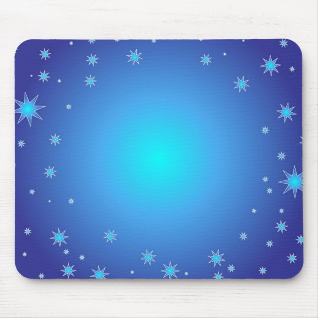 Tapis De Souris Étoiles bleues (Devant)