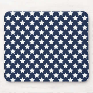 Tapis De Souris Étoiles bleues et blanches de la Marine, Motif éto