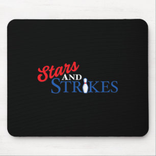 Tapis De Souris Étoiles Et Grèves Bob Bowling Team Couleur América