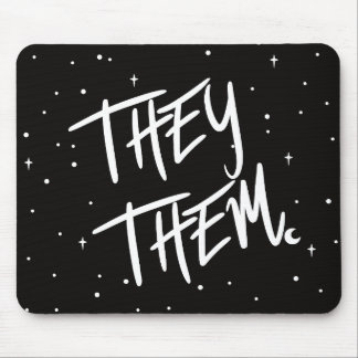 Tapis De Souris Étoiles Ils /Eux Prononounes