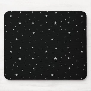 Tapis De Souris Étoiles Motif sur noir