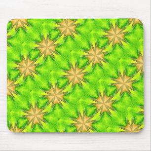 Tapis De Souris étoiles or sur mousepac vert