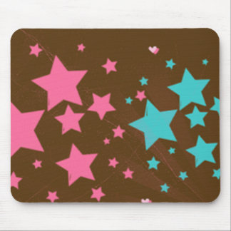 Tapis De Souris Étoiles rose et bleu Expresso - mousepad