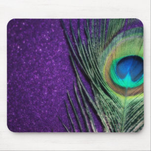 Tapis De Souris Étonnant Peacock Violet