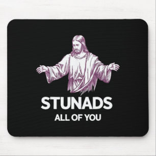 Tapis De Souris Étonnez-vous tous Jésus drôle 