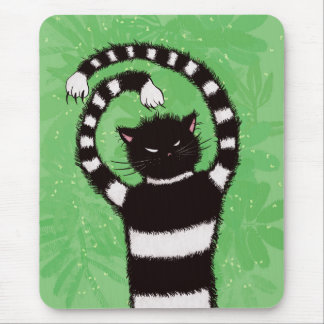 Tapis De Souris Étrange Mal Chat Nature Lover