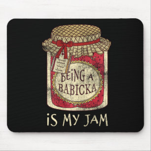 Tapis De Souris Être Bybicka Grand-mère Cute Jam Drôle Citer Mères
