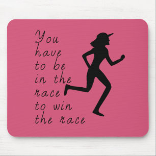Tapis De Souris Être dans la course pour gagner la course