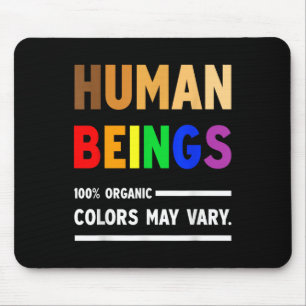 Tapis De Souris Être Humain 100% Couleurs Organiques Peut Varier L