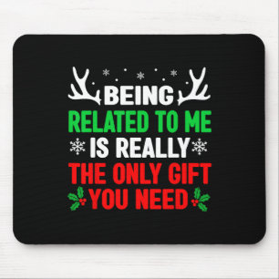 Tapis De Souris Être Lié À Moi Fun Noël Femmes Hommes Famille