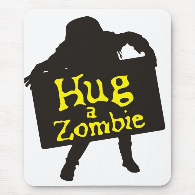 Tapis De Souris Étreignez un zombi Mousepad (Devant)