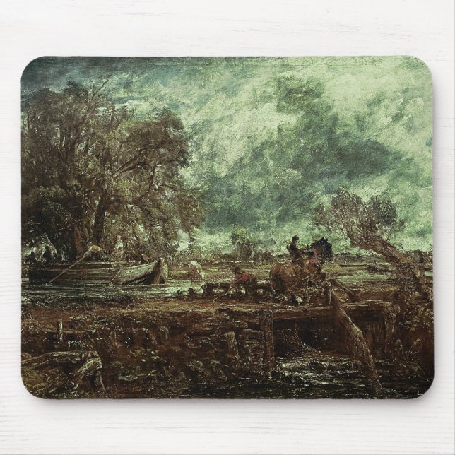Tapis De Souris Étude de John Constable | pour le cheval de saut, (Devant)