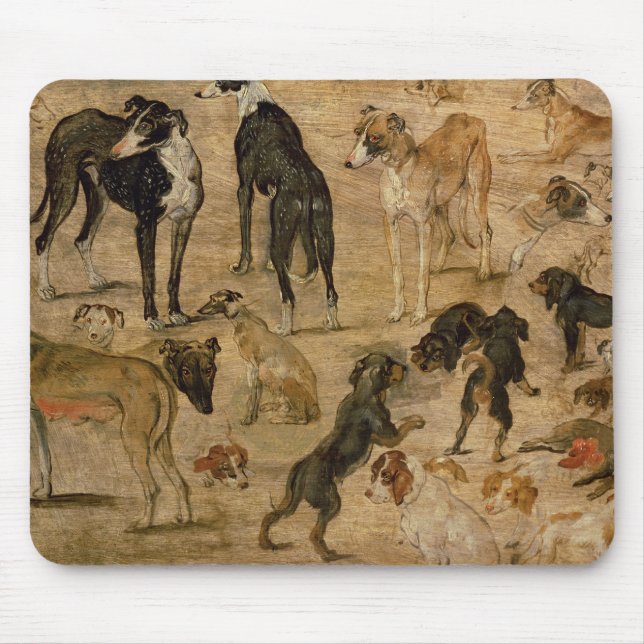 Tapis De Souris Étude des chiens, 1616 (Devant)