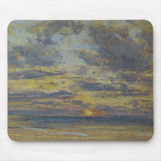 Tapis De Souris Étude du ciel avec le coucher de soleil, c.1862-70 (Devant)