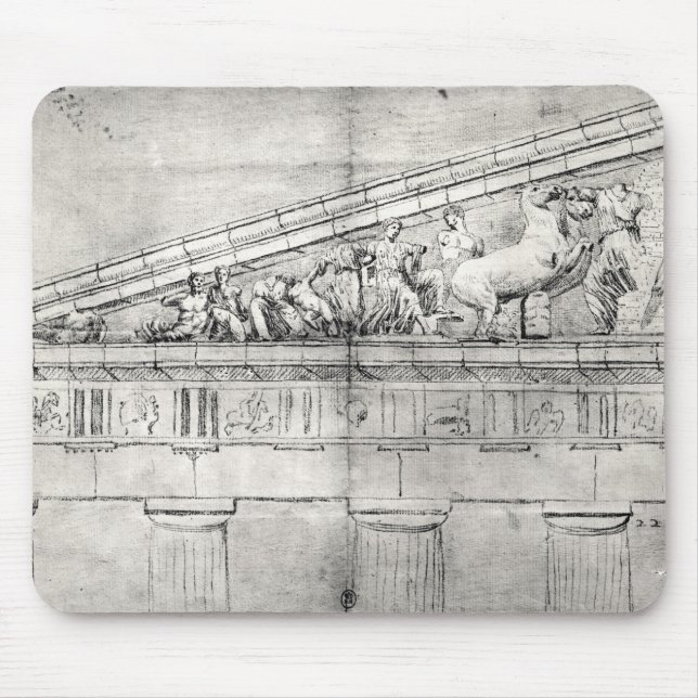 Tapis De Souris Étude d'un fronton du parthenon (Devant)