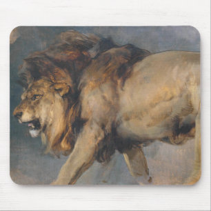 Tapis De Souris Étude d'un Lion (par Edwin Henry Landseer)