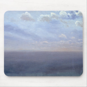 Tapis De Souris Étude sur le nuage avec mer et ciel - Albert Biers