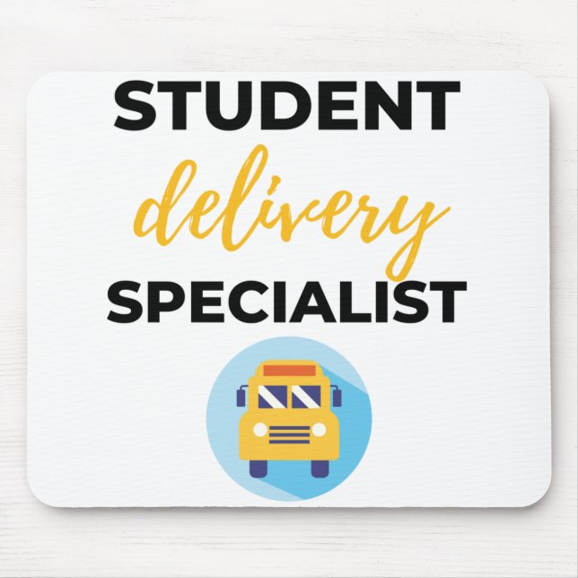 Tapis De Souris Étudiant Delivery Specialist bl (Devant)