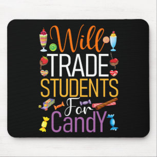 Tapis De Souris Étudiera Les Étudiants À Candy Maître Cute Hallowe