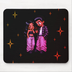 Tapis De Souris Étui de téléphone Couple Amour Chicano Rose Rouge