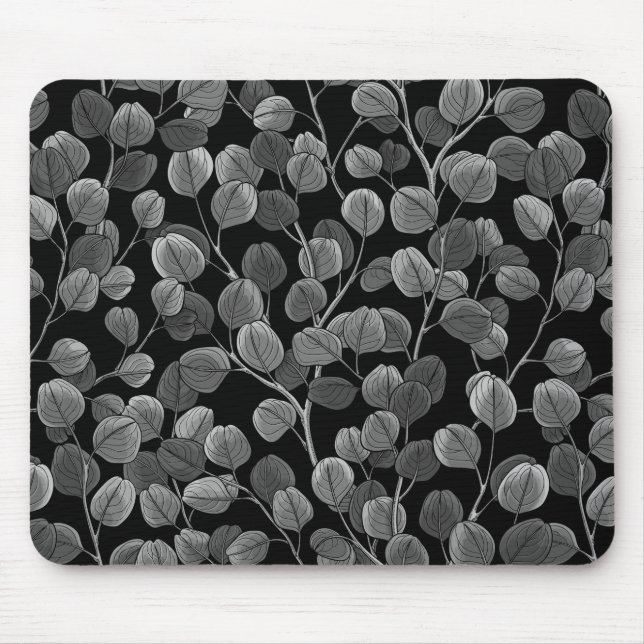Tapis De Souris Eucalyptus en gris (Devant)