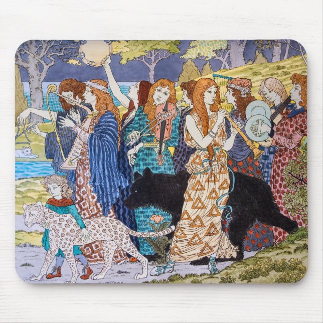 Tapis De Souris Eugene Grasset - Panneau Décoratif Harmonie (Devant)