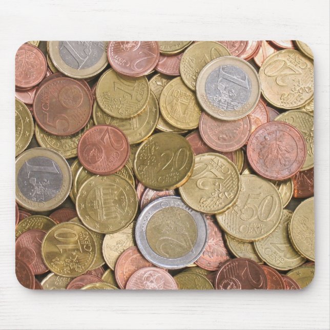 Tapis De Souris Euro Cents Argent (Devant)