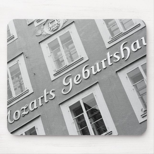 Tapis De Souris Europe, Autriche, Salzbourg. Lieu de naissance de  (Devant)