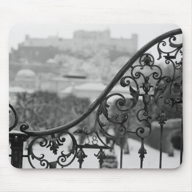 Tapis De Souris Europe, Autriche, Salzbourg. Vue sur la Vieille Vi (Devant)