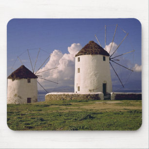 Tapis De Souris Europe, Grèce, Mykonos. Blanchi à la chaux