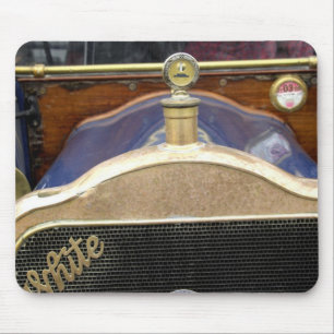Tapis De Souris Europe, Irlande, Dublin. Ancienne automobile, Blan