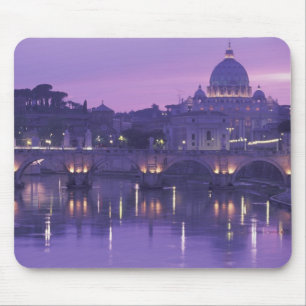 Tapis De Souris Europe, Italie, Rome. Saint-Pierre et Ponte Sant