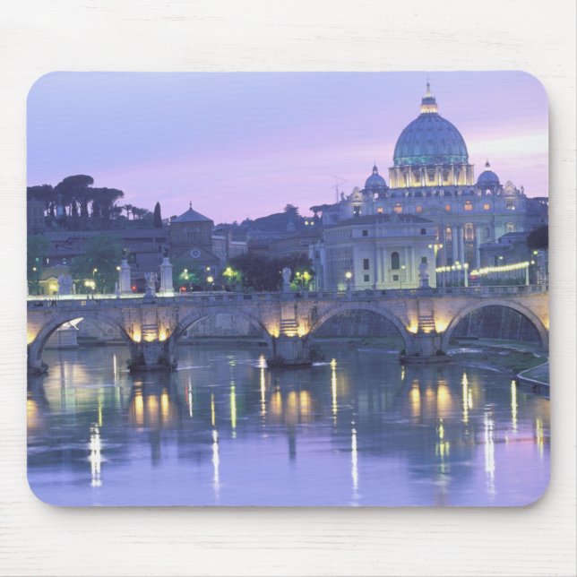Tapis De Souris Europe, Italie, Rome, Vatican. St. Peter's & (Devant)