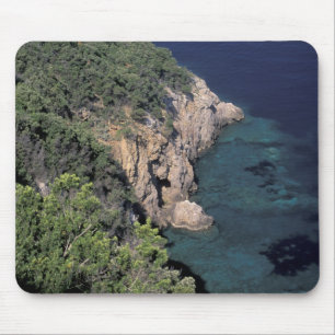 Tapis De Souris Europe, Italie, Toscane. La côte rocheuse; Cala