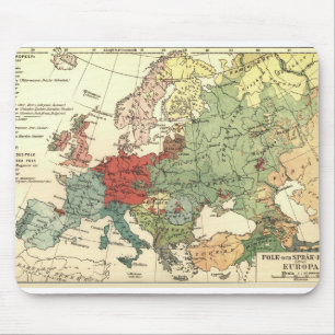 Tapis De Souris Europe Map Countries World Antique