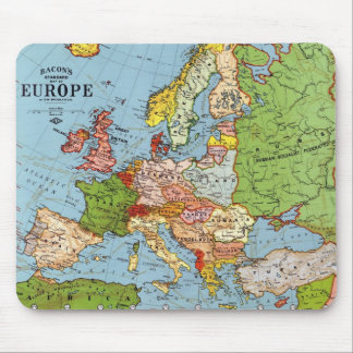 Tapis De Souris Europe vintage Carte générale du XXe siècle