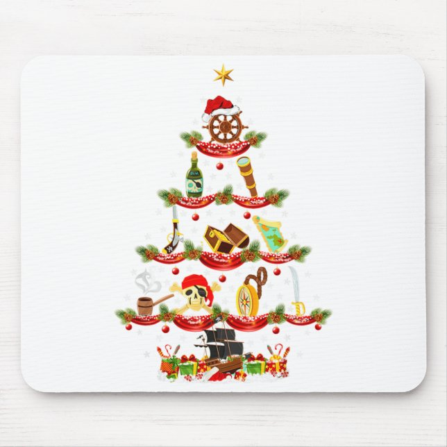 Tapis De Souris Évaluation drôle d'éclairage de Noël Évaluation d' (Devant)