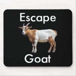 Tapis De Souris Évasion drôle chèvre bouc émissaire animal Huda hu