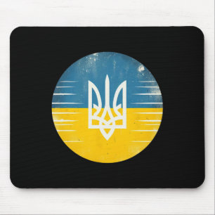 Tapis De Souris Éventail ukrainien vintage Bynner Drapeau Ukraine