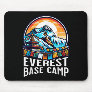 Tapis De Souris Everest Base Camp de prière drapeaux Nepali Himala