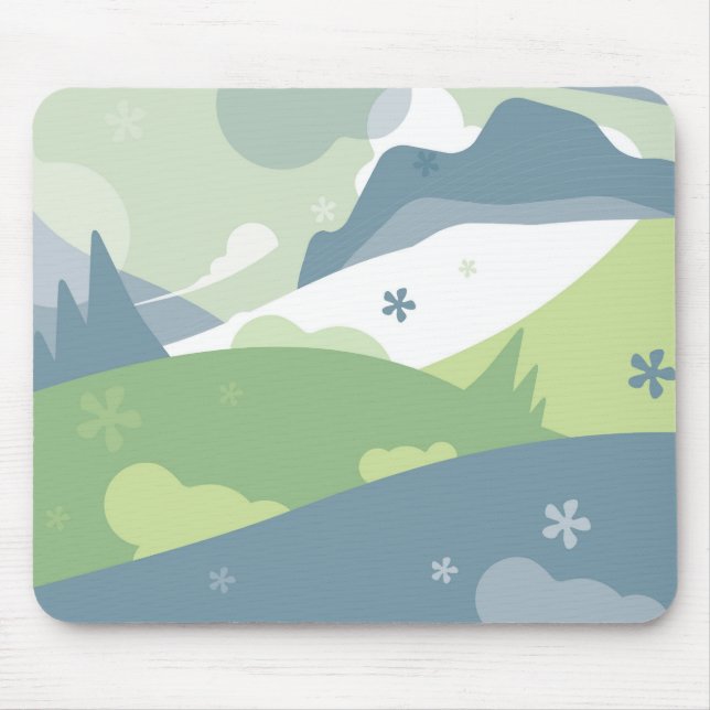 Tapis De Souris Everlast - Retro Mod Paysage Mousepad (Devant)