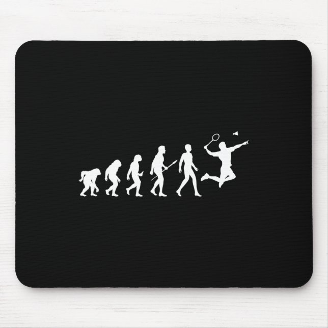 Tapis De Souris Evolution Badminton Cadeau Pour Les Joueurs De Bad (Devant)